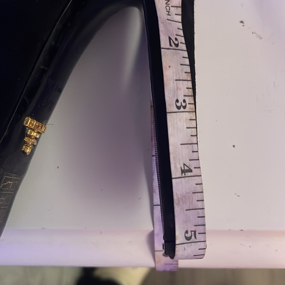 Prada black suede lace up in the front and a zipper on inside - Picture 13 of 15